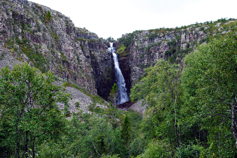 Der Wasserfall Njupeskärs