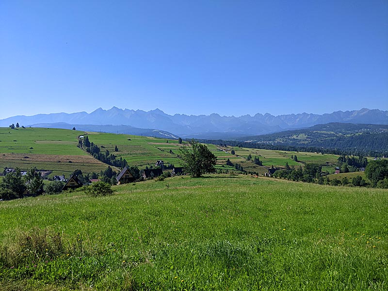 Die Hohe Tatra bei Sonnenschein