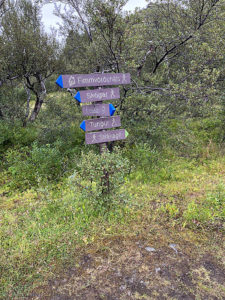 Wegweiser am Laugavegur