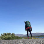 Wanderfrau auf Island